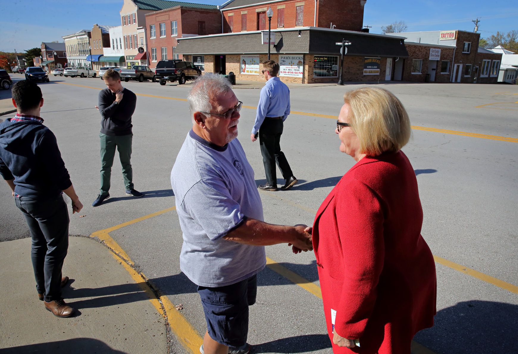 Claire McCaskill campaigns to keep Senate seat